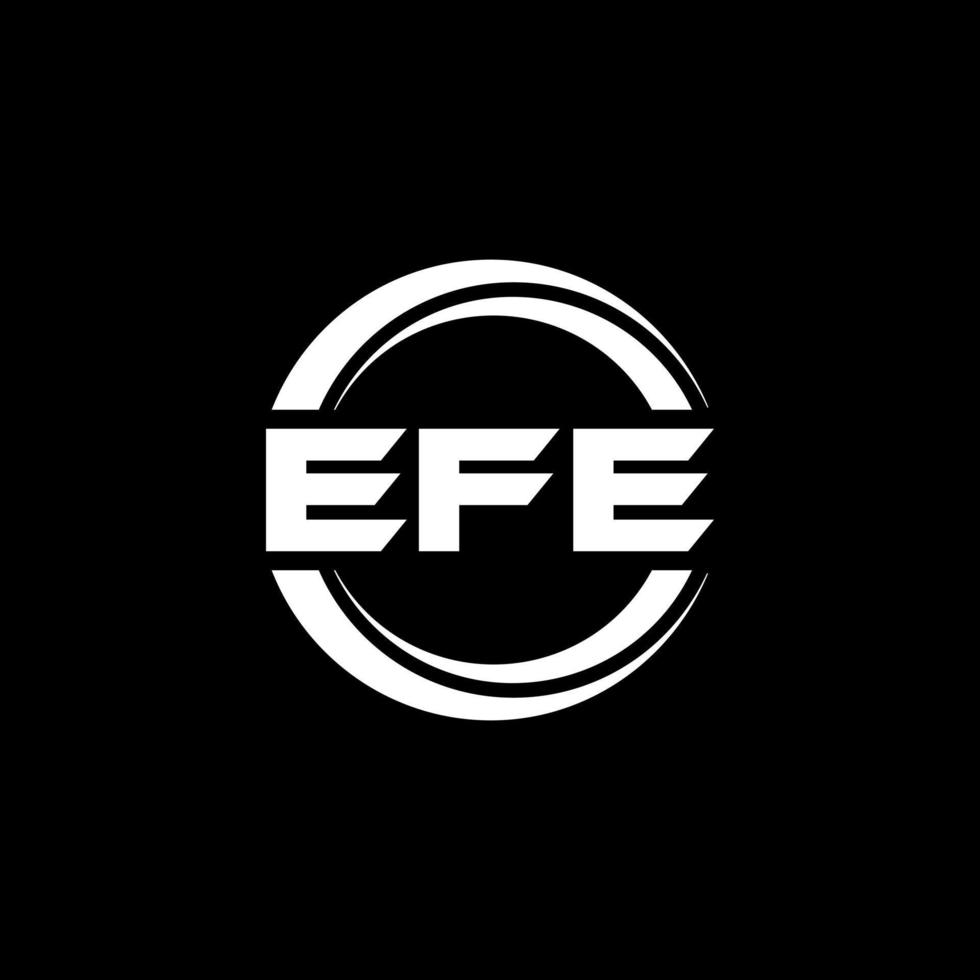 Efe-Brief-Logo-Design in Abbildung. Vektorlogo, Kalligrafie-Designs für Logo, Poster, Einladung usw. vektor