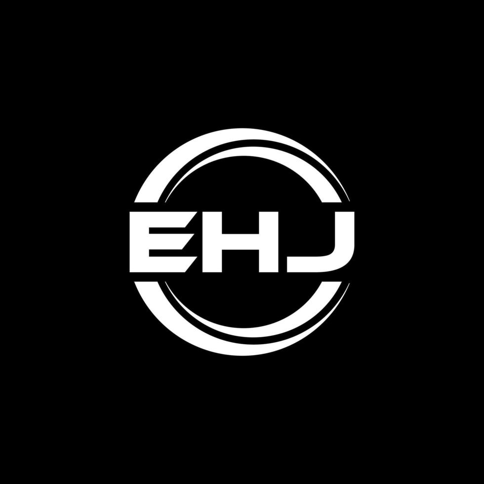 ehj-Buchstaben-Logo-Design in Abbildung. Vektorlogo, Kalligrafie-Designs für Logo, Poster, Einladung usw. vektor