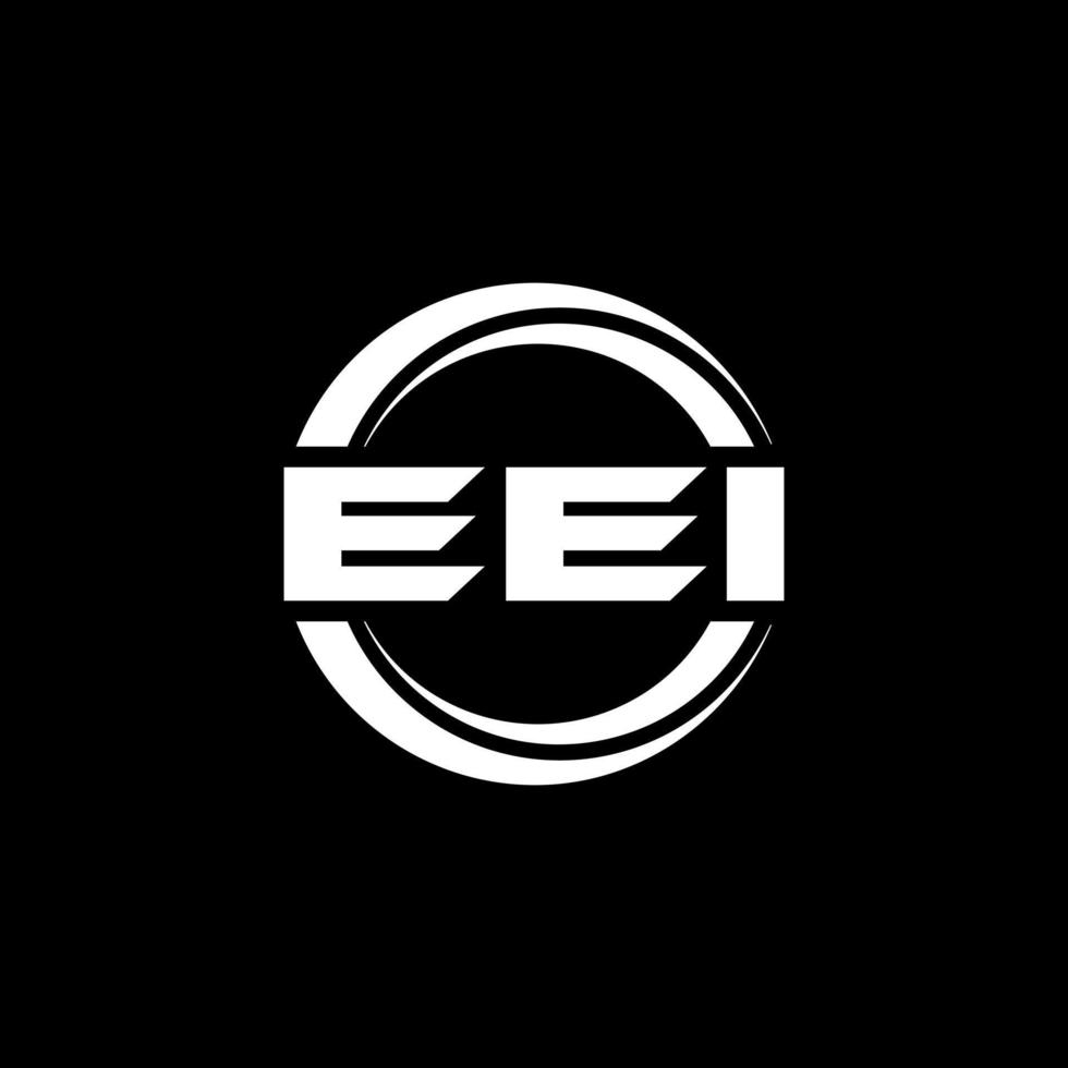 eei brev logotyp design i illustration. vektor logotyp, kalligrafi mönster för logotyp, affisch, inbjudan, etc.