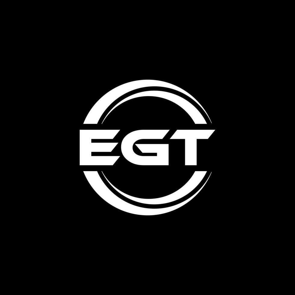 egt brev logotyp design i illustration. vektor logotyp, kalligrafi mönster för logotyp, affisch, inbjudan, etc.