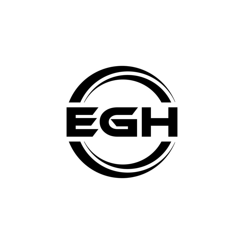 egh brev logotyp design i illustration. vektor logotyp, kalligrafi mönster för logotyp, affisch, inbjudan, etc.