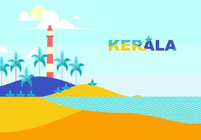 Fyr av Kerala Gratis Vector