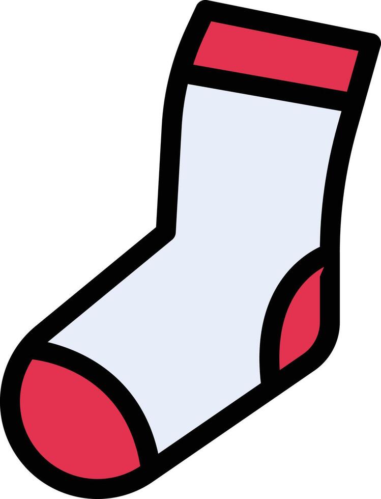 Socken-Vektor-Illustration auf einem Hintergrund. hochwertige Symbole. Vektor-Icons für Konzept und Grafikdesign. vektor