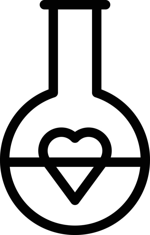 liebe chemievektorillustration auf einem hintergrund. hochwertige symbole. vektorikonen für konzept und grafikdesign. vektor