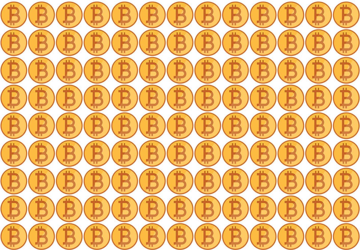 bitcoin mönster på vit bakgrund vektor