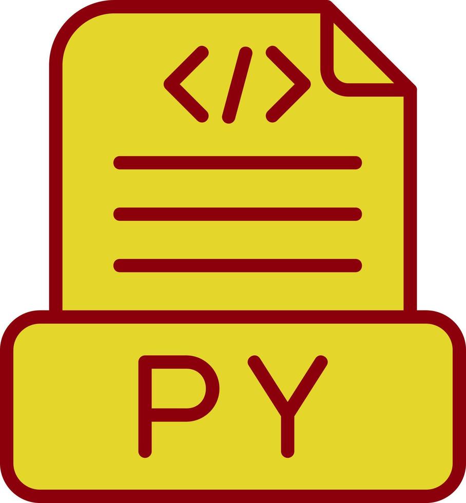 Python-Datei-Vektor-Icon-Design vektor