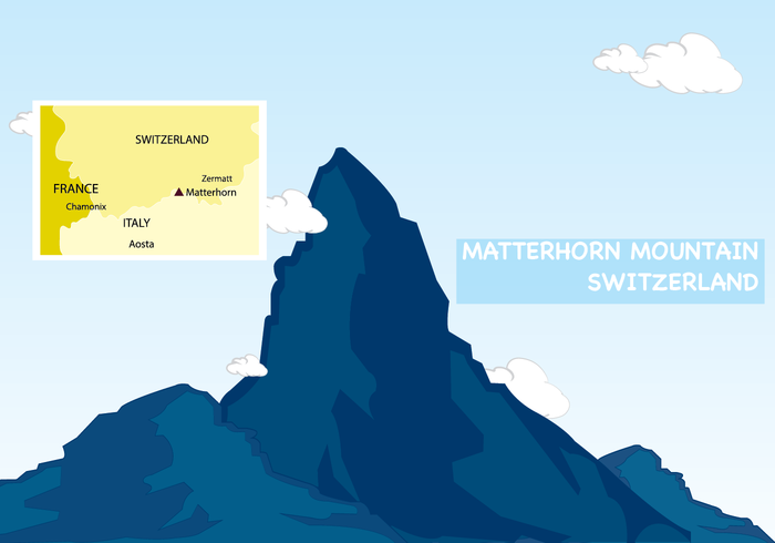 Berg Matterhorn Symbol der Schweiz Vektor