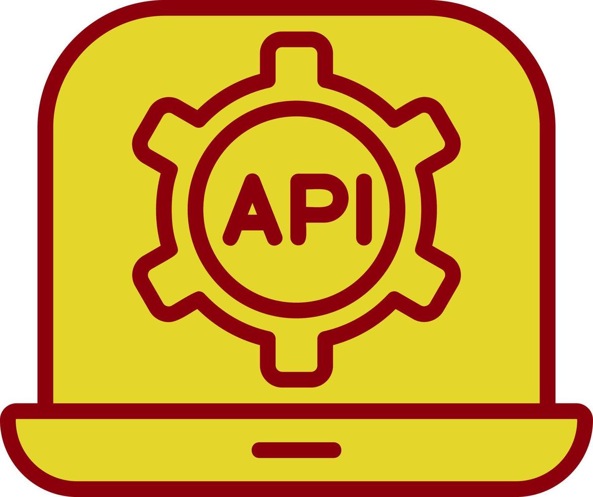 API-Vektor-Icon-Design vektor