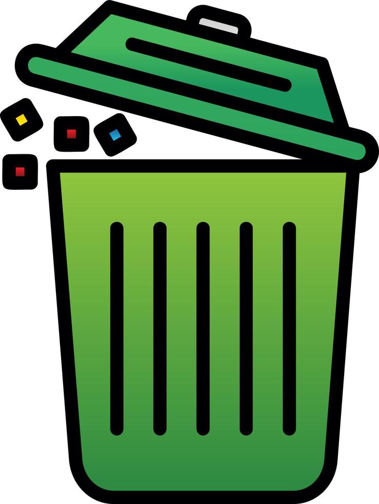 Trash-Vektor-Icon-Design vektor