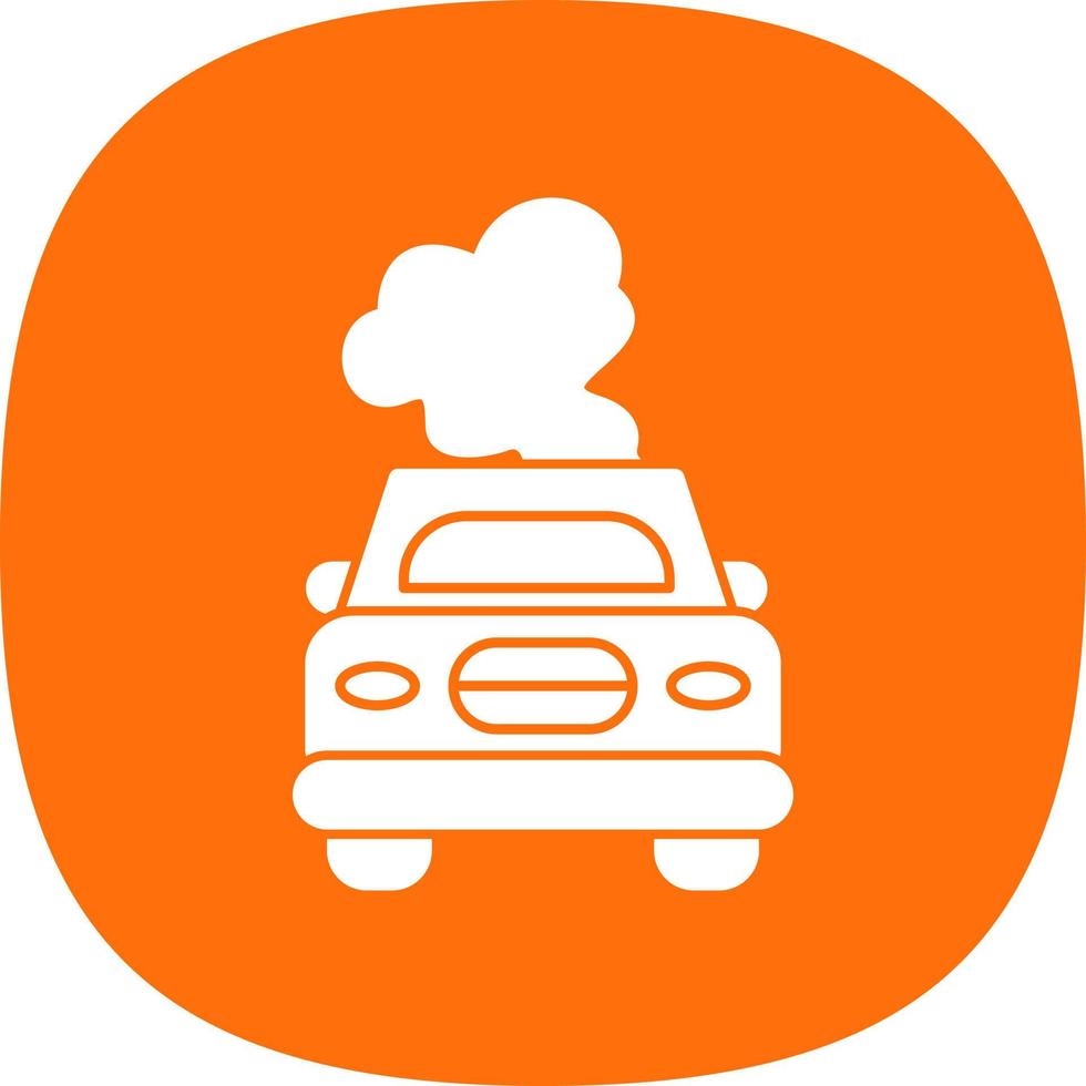 Auto Umweltverschmutzung Vektor-Icon-Design vektor