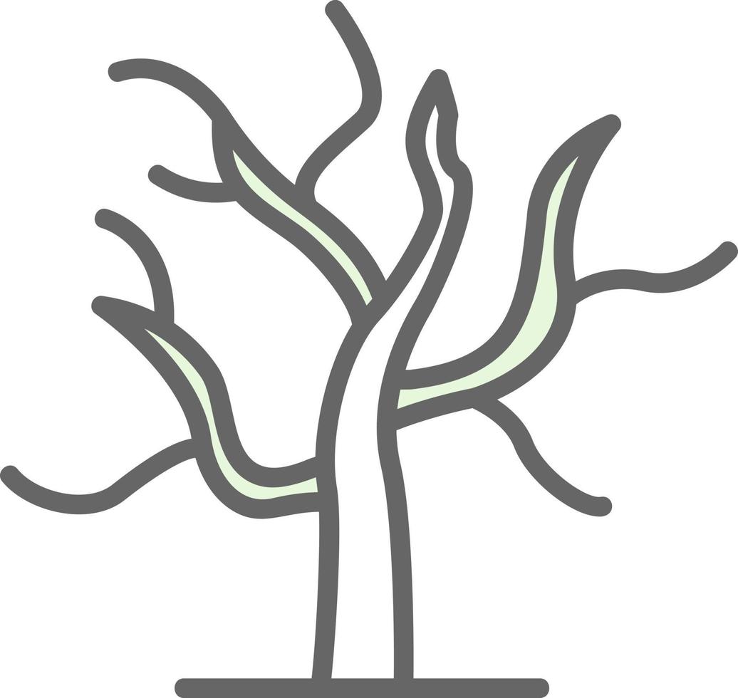 torr träd vektor ikon design