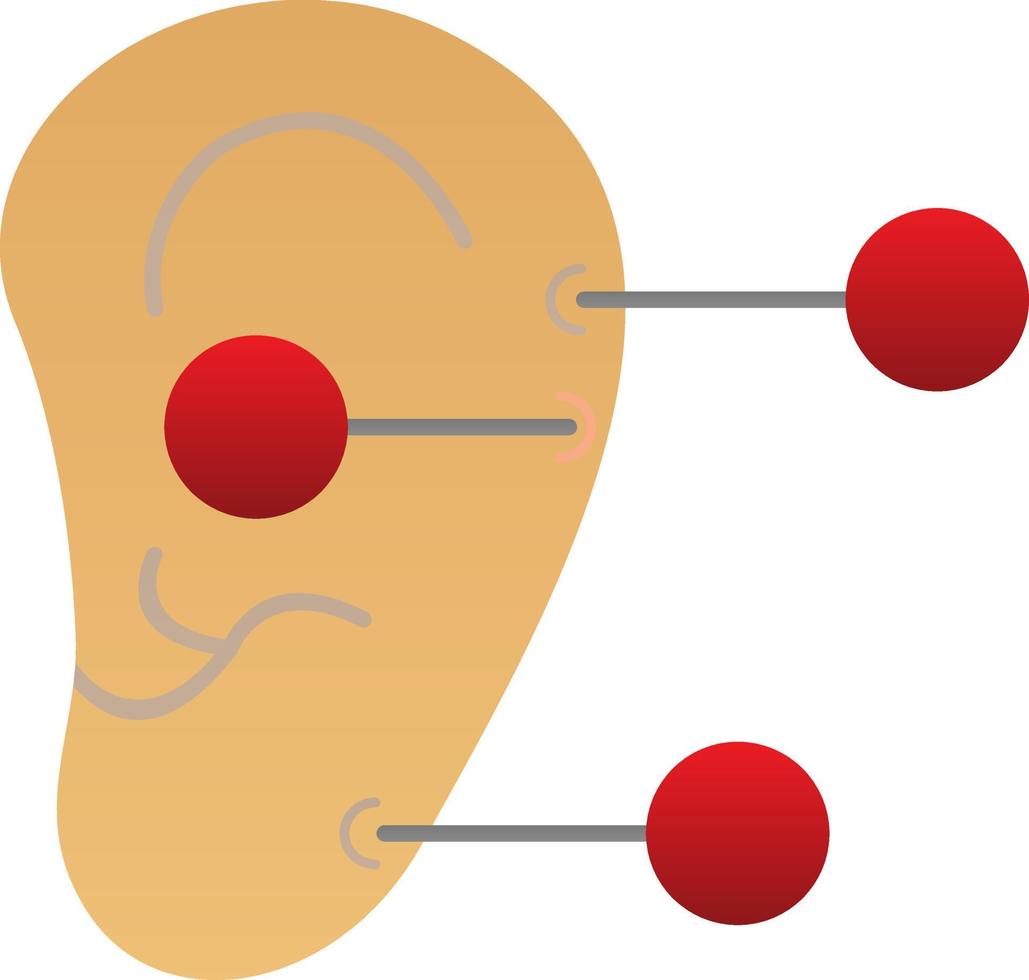 Ohrtherapie-Vektor-Icon-Design vektor