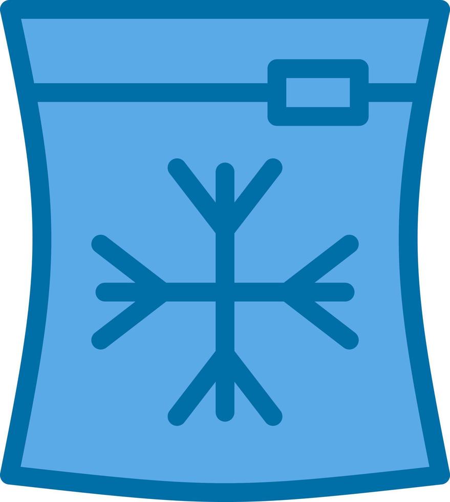 Eisbeutel-Vektor-Icon-Design vektor