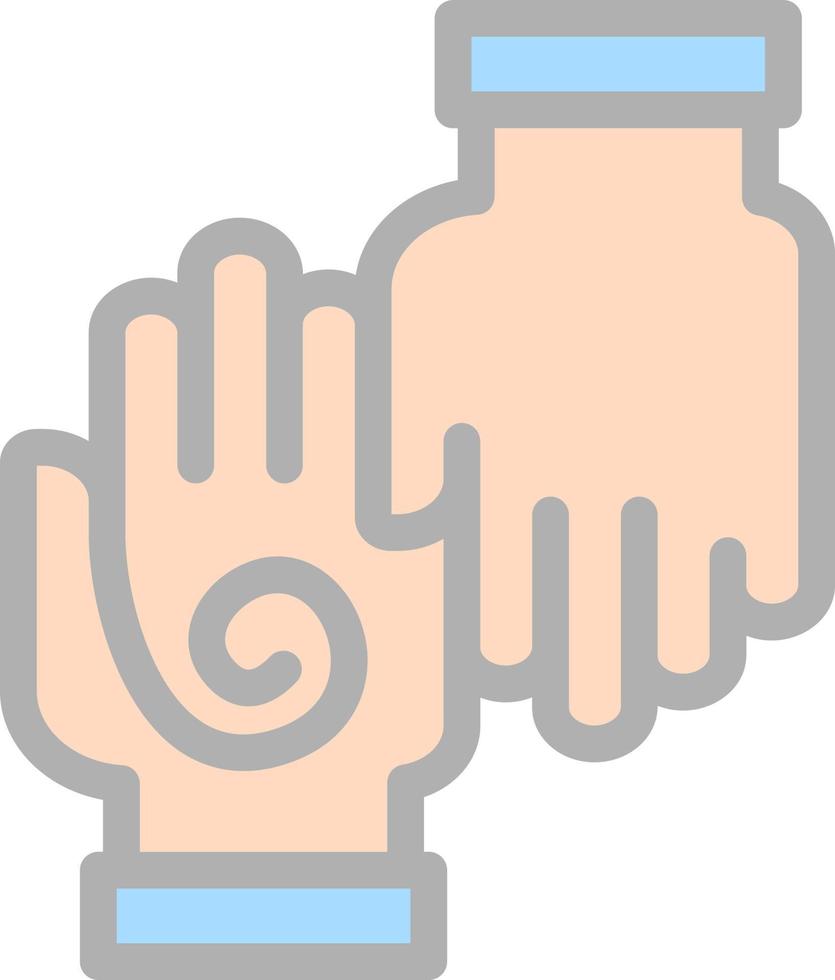 Handmassage-Vektor-Icon-Design vektor