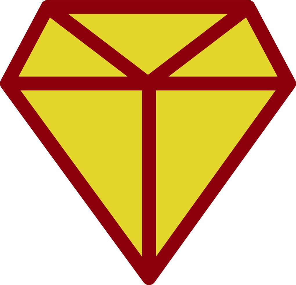 Diamanten Linie Vektor Icon Design