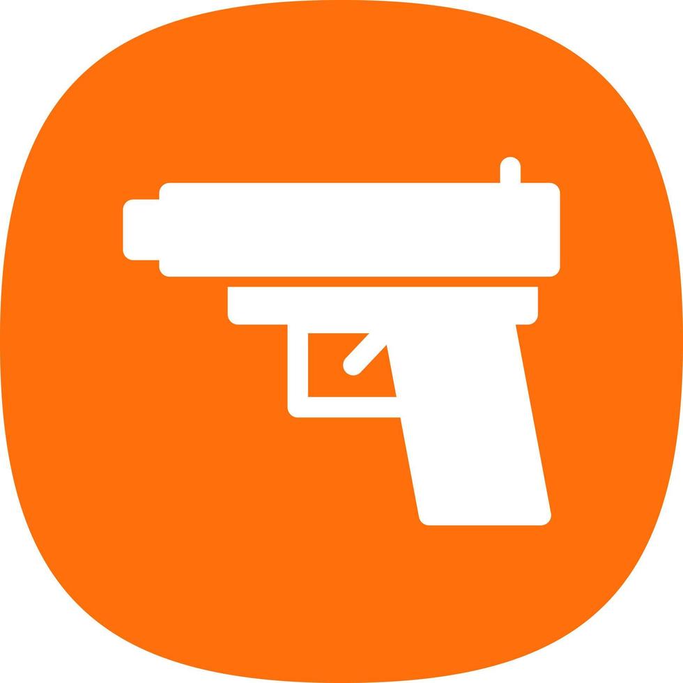 Spiel Pistole Linie Vektor Icon Design