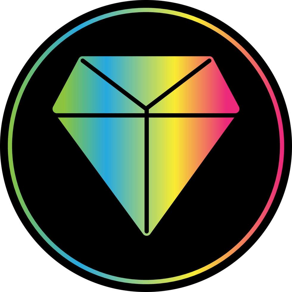 Diamanten Linie Vektor Icon Design