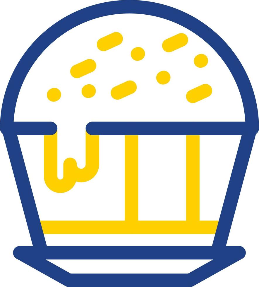 Schokoladen-Cupcake-Vektor-Icon-Design vektor