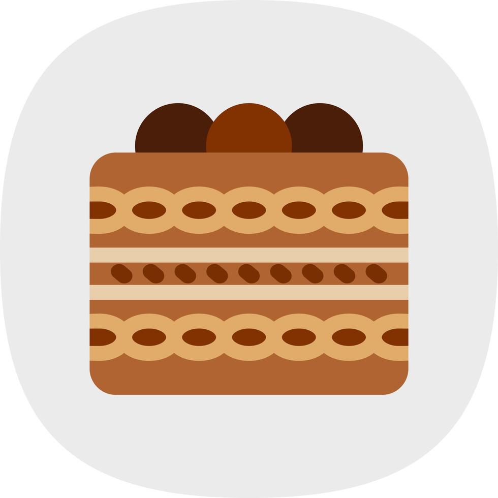 Tiramisu-Vektor-Icon-Design vektor