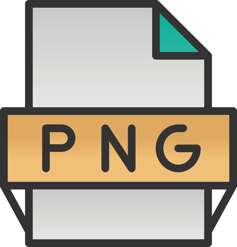 png-Dateiformat-Symbol vektor