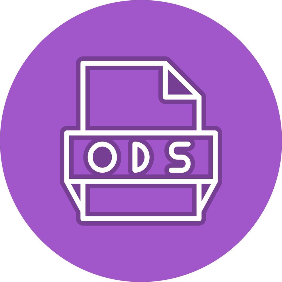 ods-Dateiformat-Symbol vektor