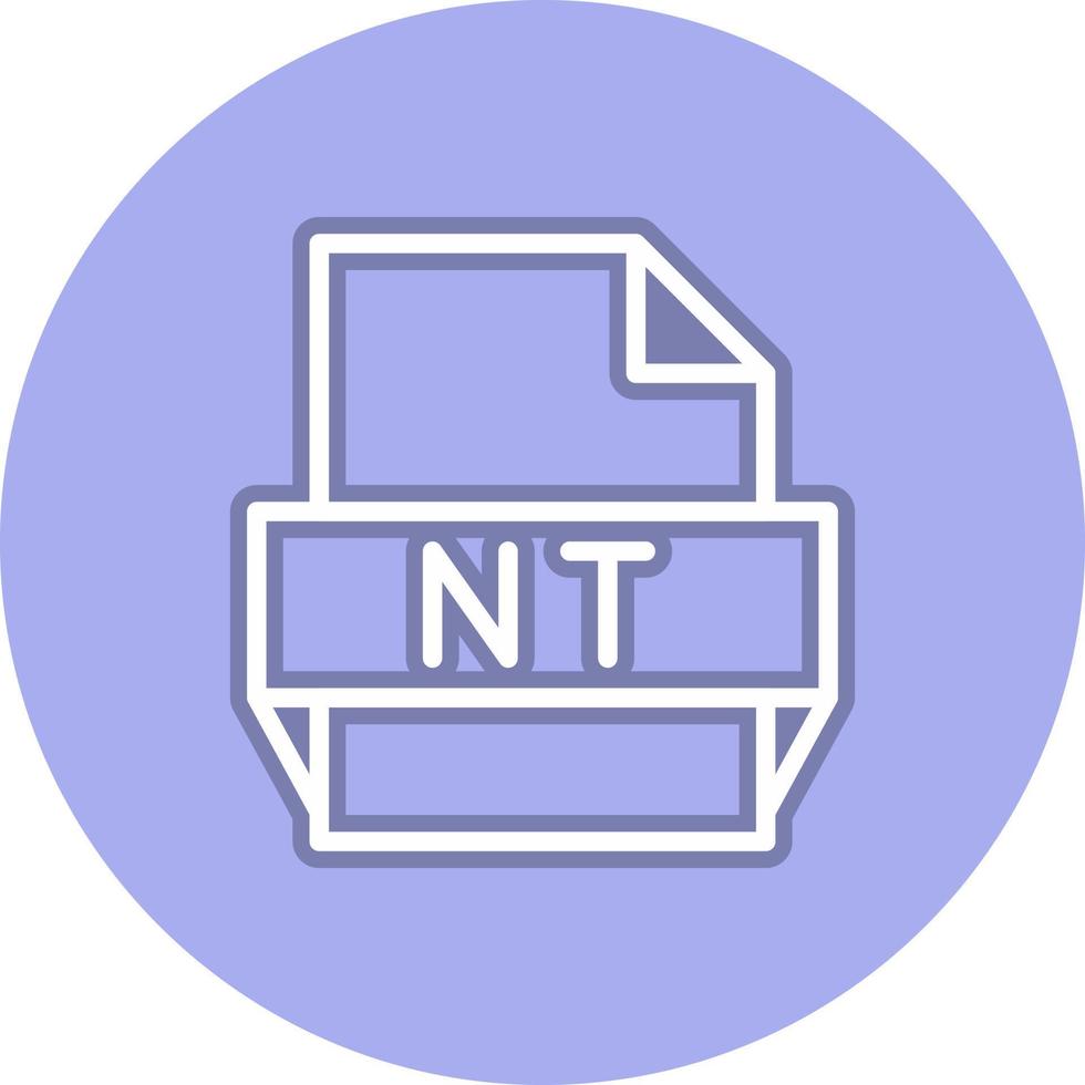 nt-Dateiformat-Symbol vektor