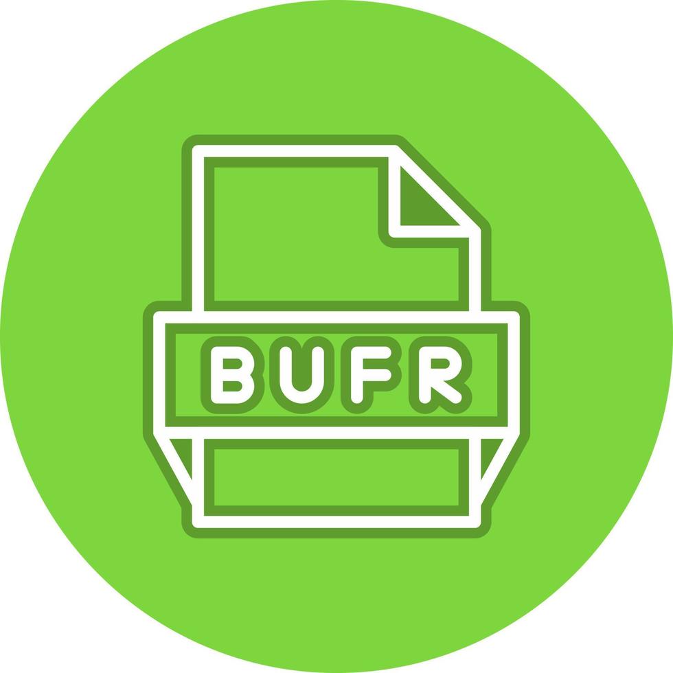 bufr-Dateiformat-Symbol vektor