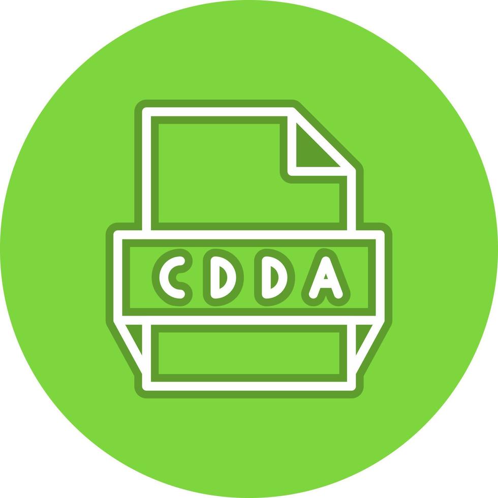 cdda-Dateiformat-Symbol vektor