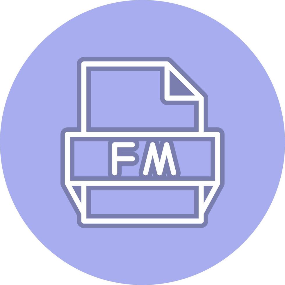 fm-Dateiformat-Symbol vektor