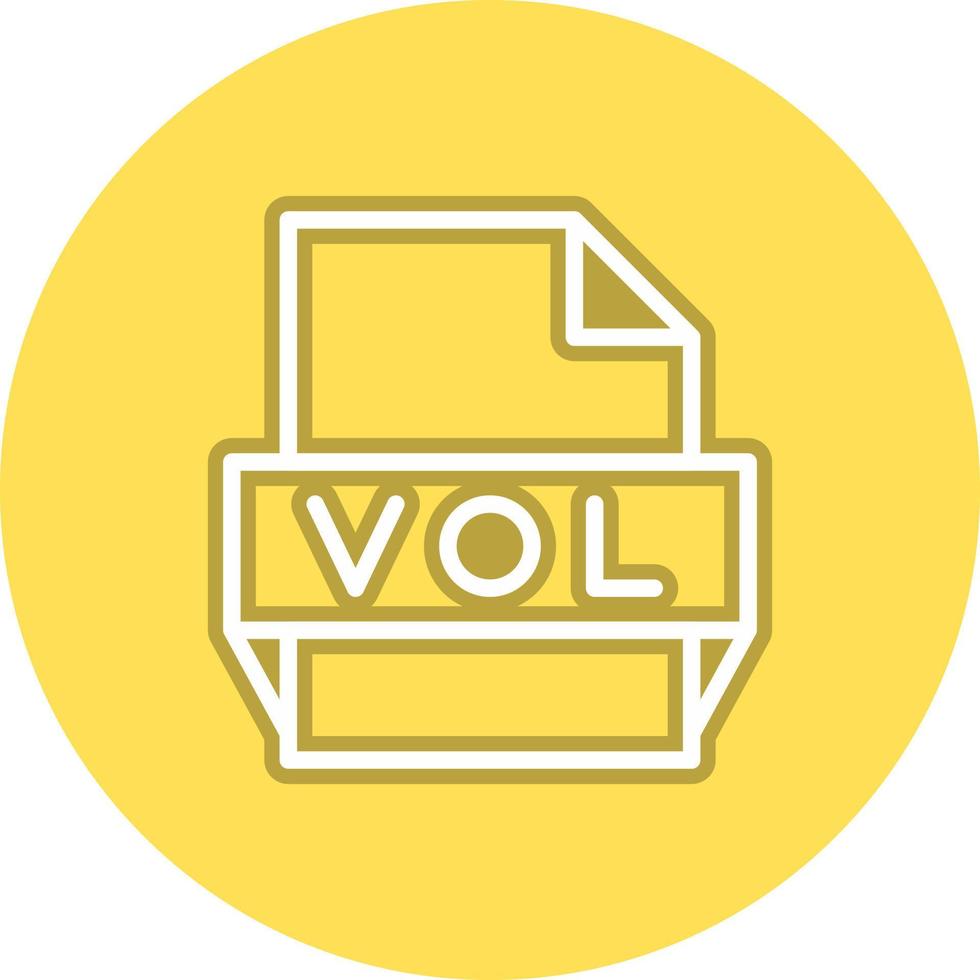 vol-Dateiformat-Symbol vektor