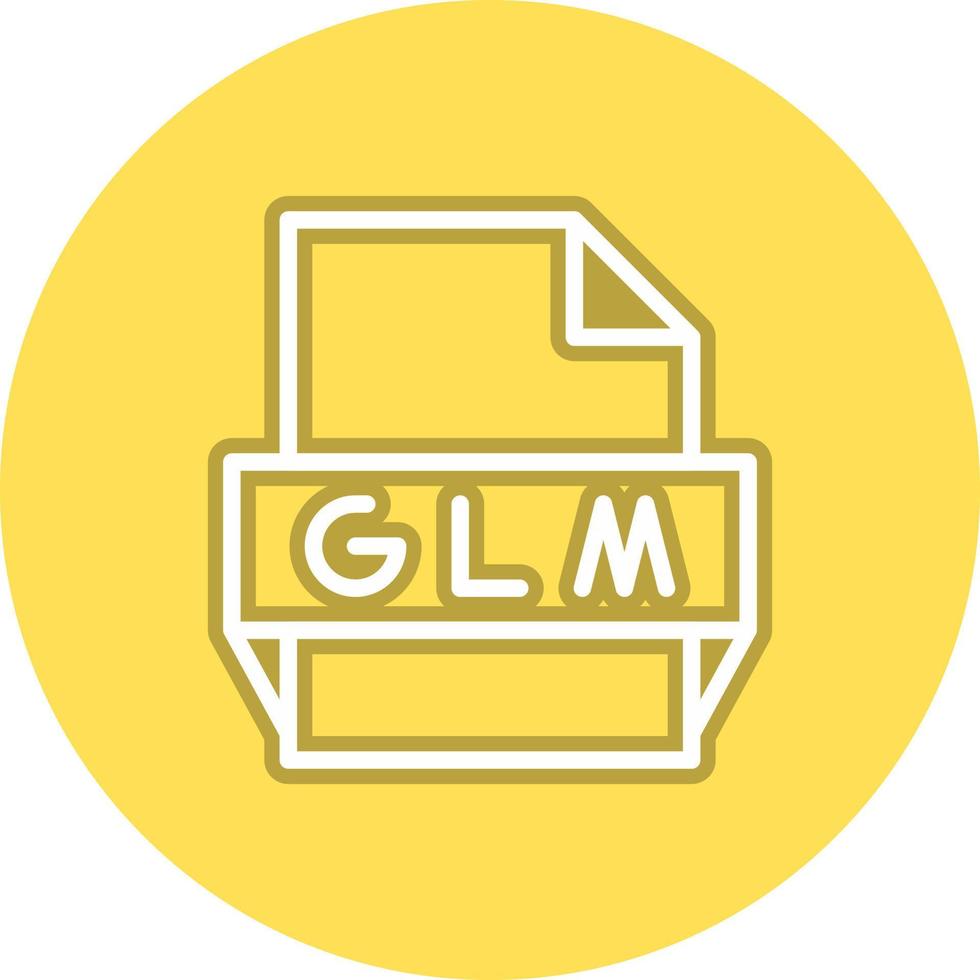 glm-Dateiformat-Symbol vektor