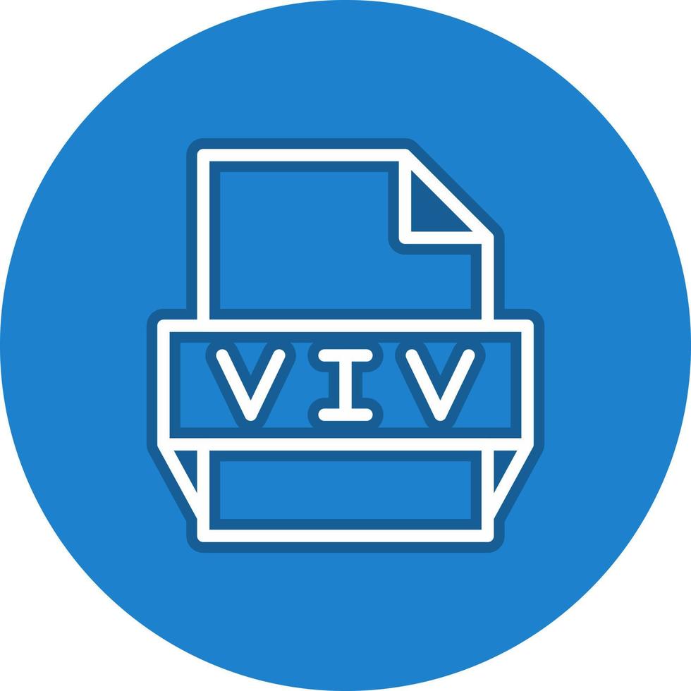 viv-Dateiformat-Symbol vektor