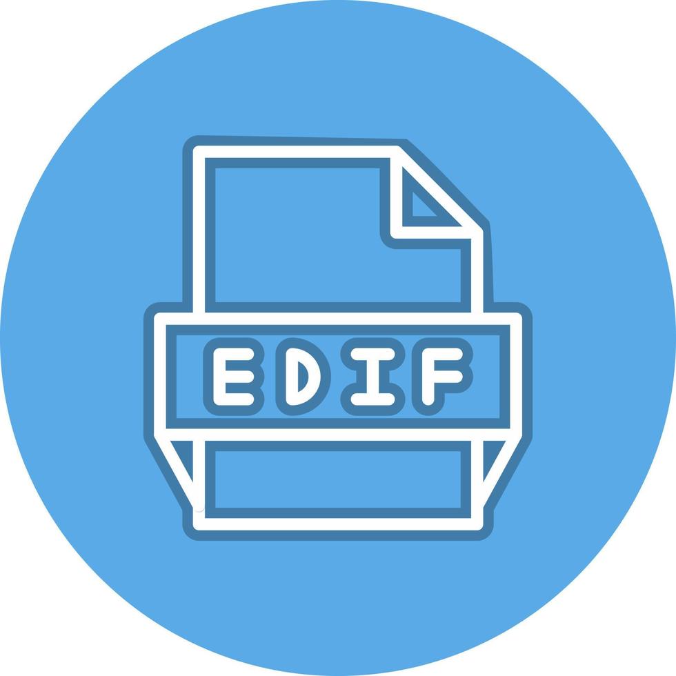 edif-Dateiformat-Symbol vektor