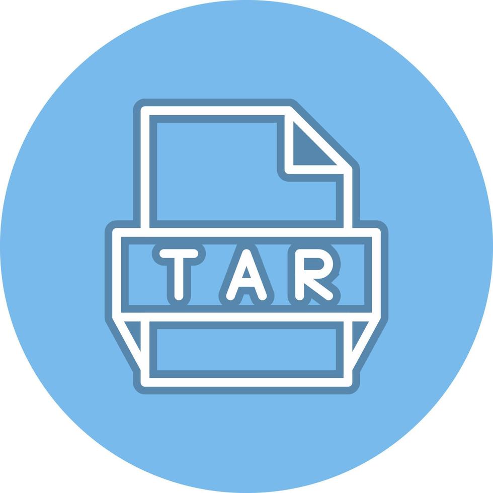 tar-Dateiformat-Symbol vektor