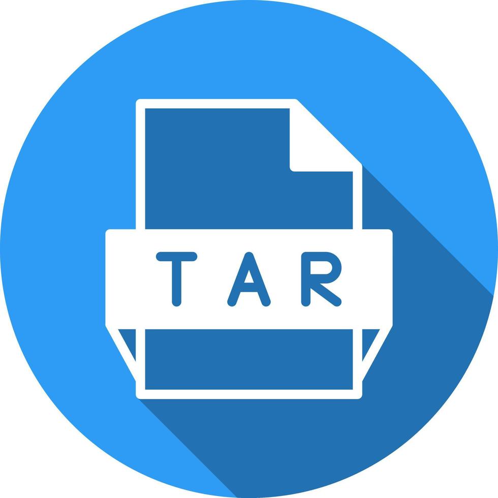 tar-Dateiformat-Symbol vektor