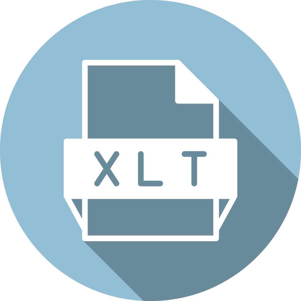 xlt-Dateiformat-Symbol vektor