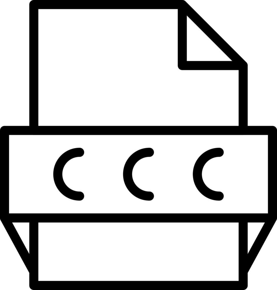 ccc-Dateiformat-Symbol vektor