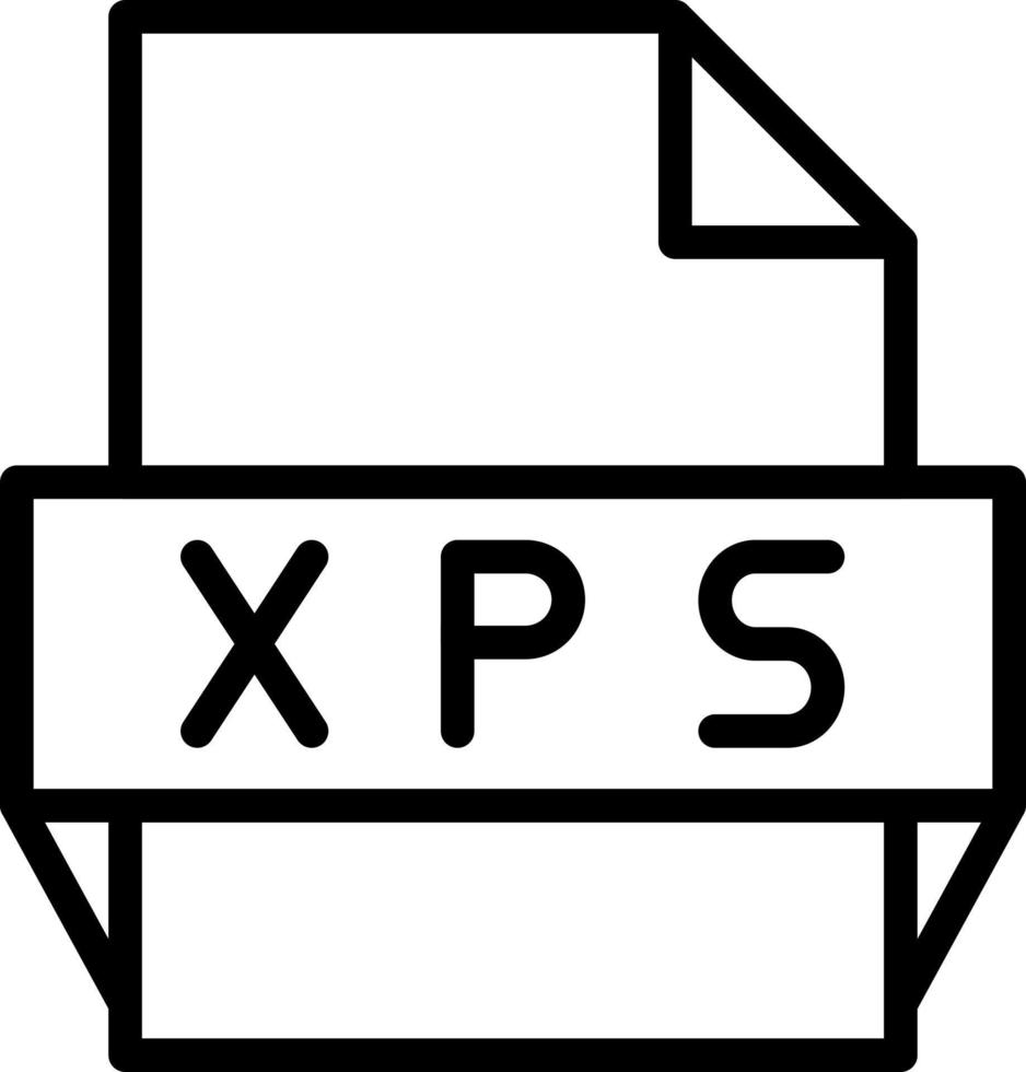 xps-Dateiformat-Symbol vektor