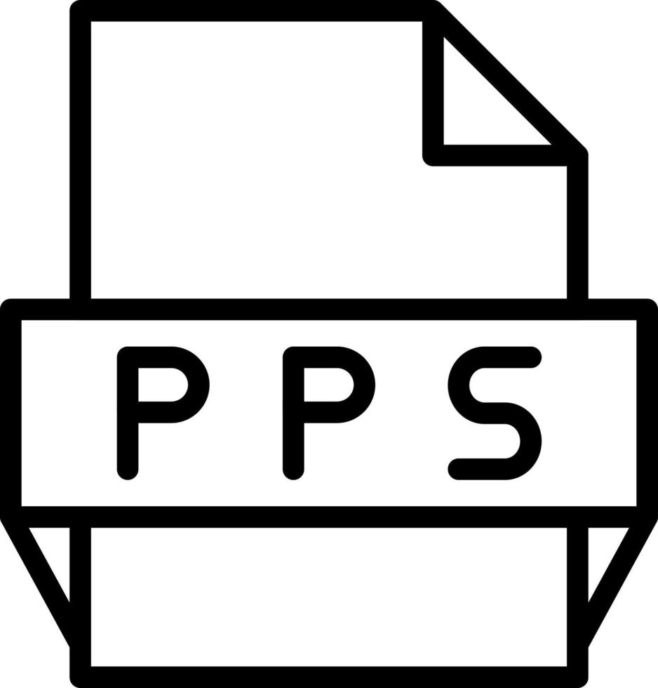 pps-Dateiformat-Symbol vektor