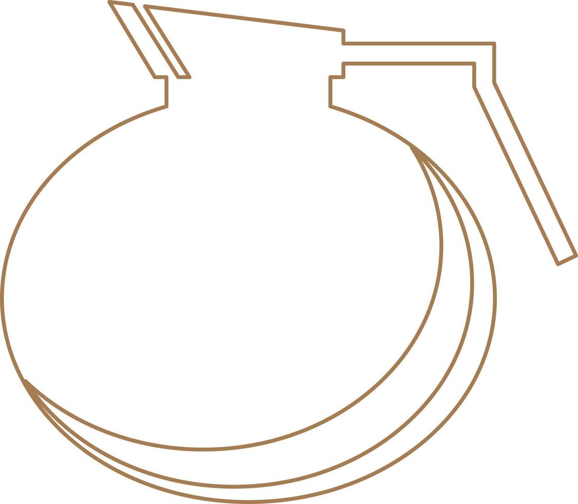 Kaffee Wasserkocher Umriss Symbol Vektor Illustration