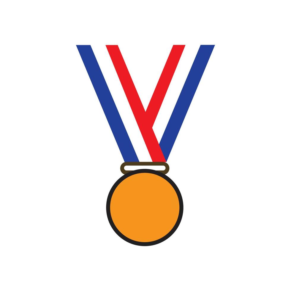 medalj logotyp mall vektor illustration ikon design