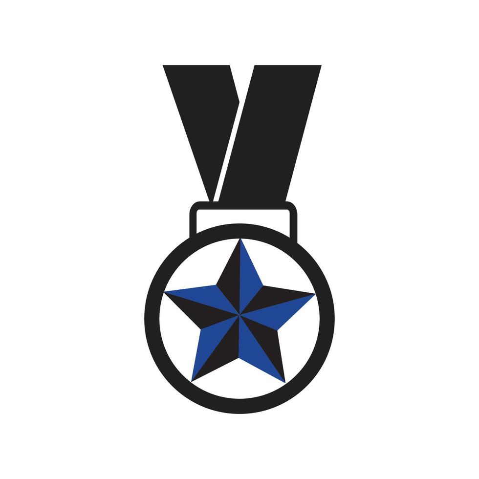 medalj logotyp mall vektor illustration ikon design