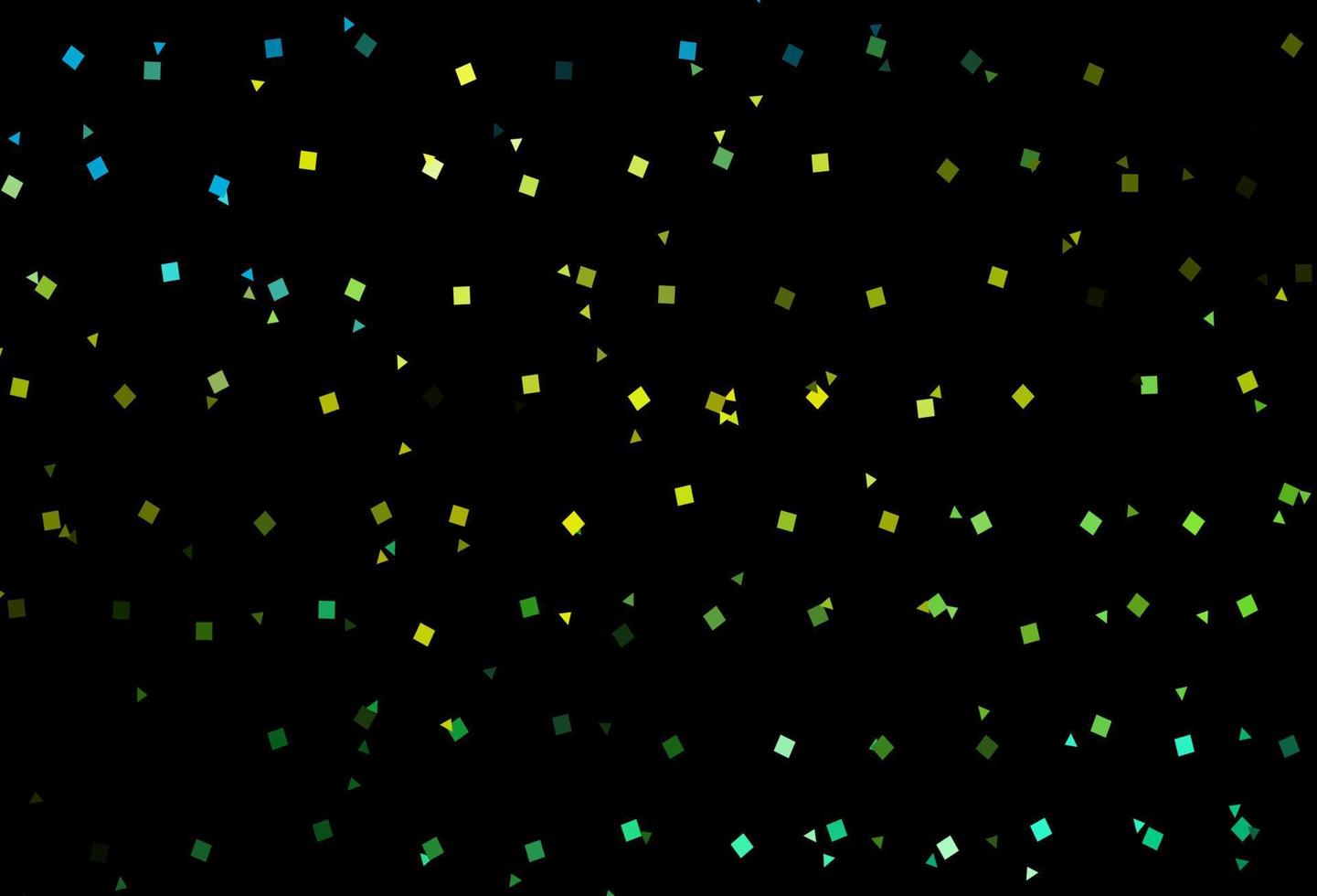 dunkelgrünes, gelbes Vektormuster im polygonalen Stil mit Kreisen. vektor