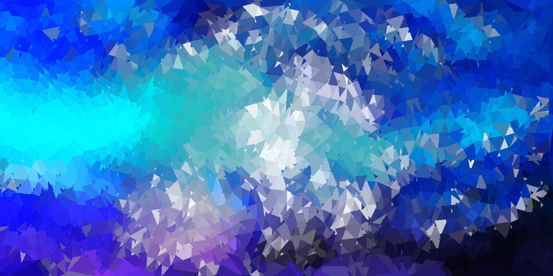 hellrosa, blauer Vektor abstrakter Dreieckhintergrund.