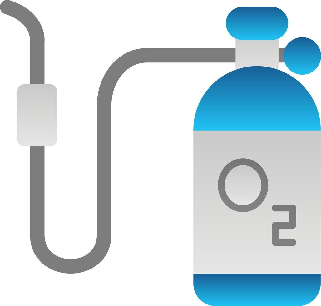 Sauerstofftank-Vektor-Icon-Design vektor