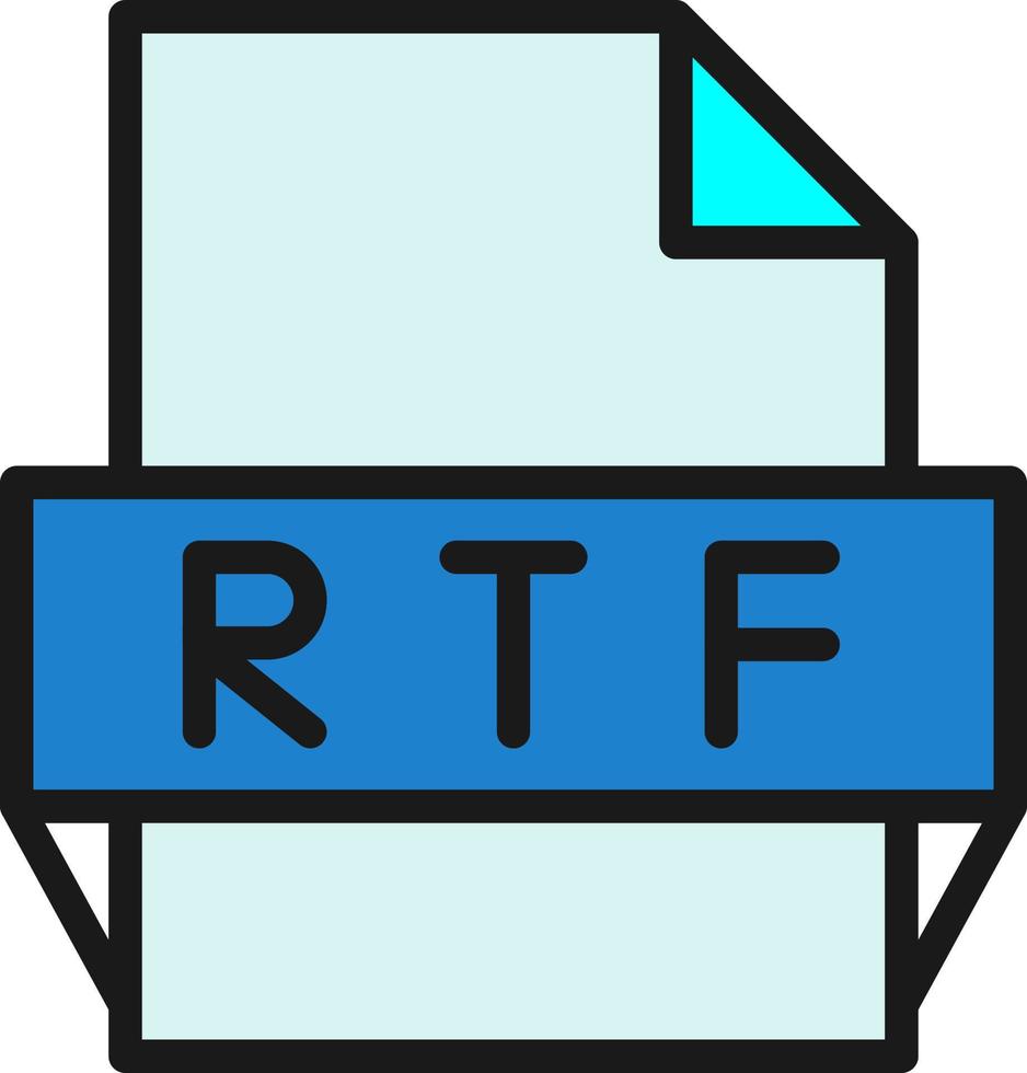 RTF-Dateiformat-Symbol vektor