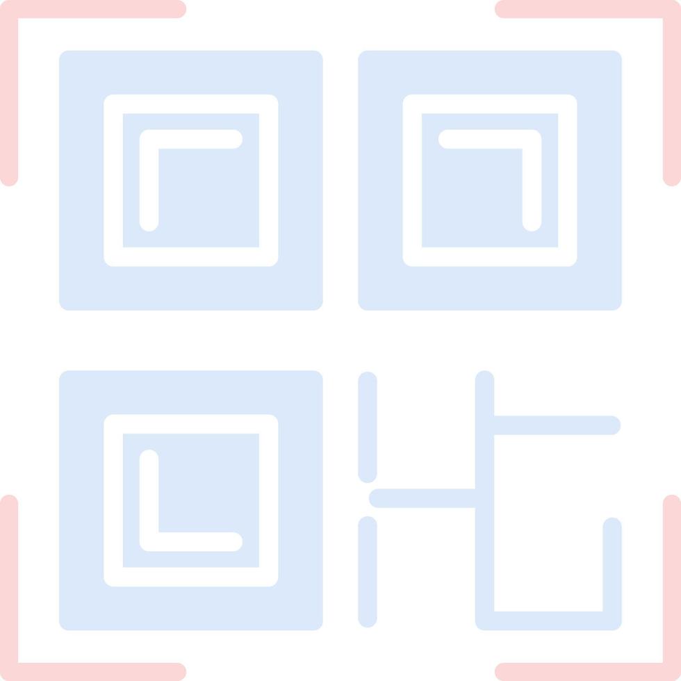 QR-Code-Vektor-Icon-Design vektor