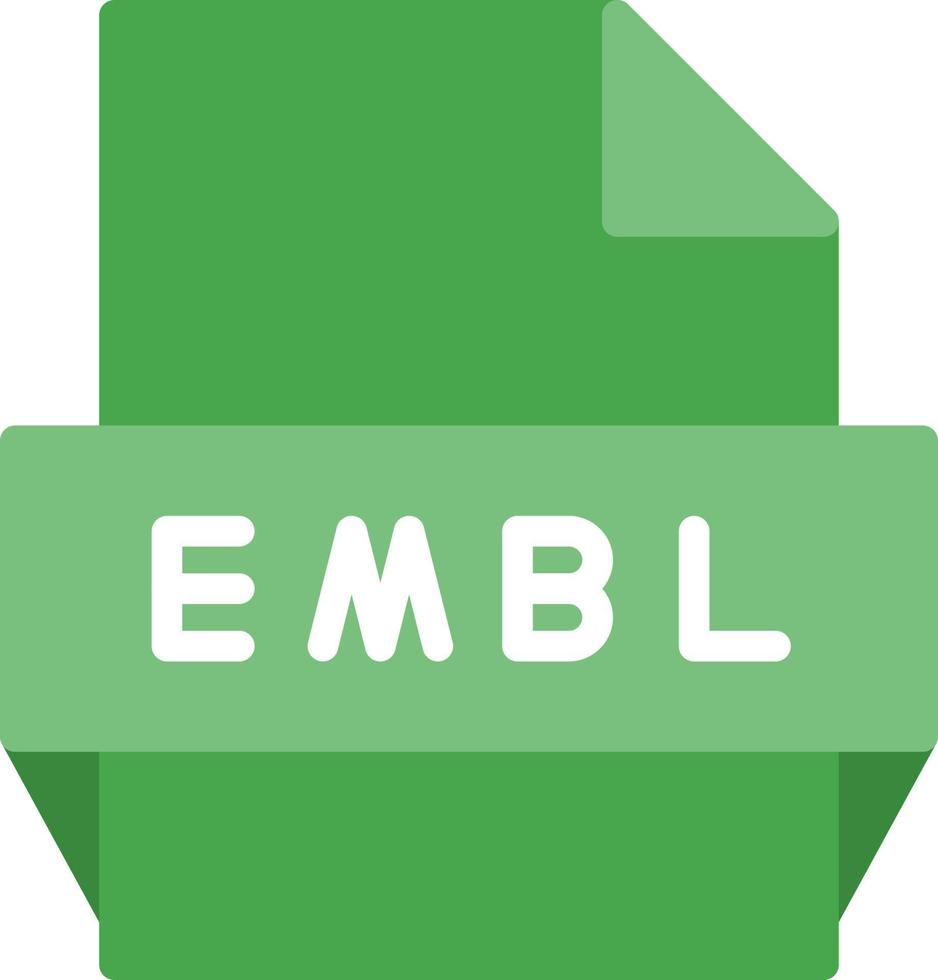 Embl-Dateiformat-Symbol vektor