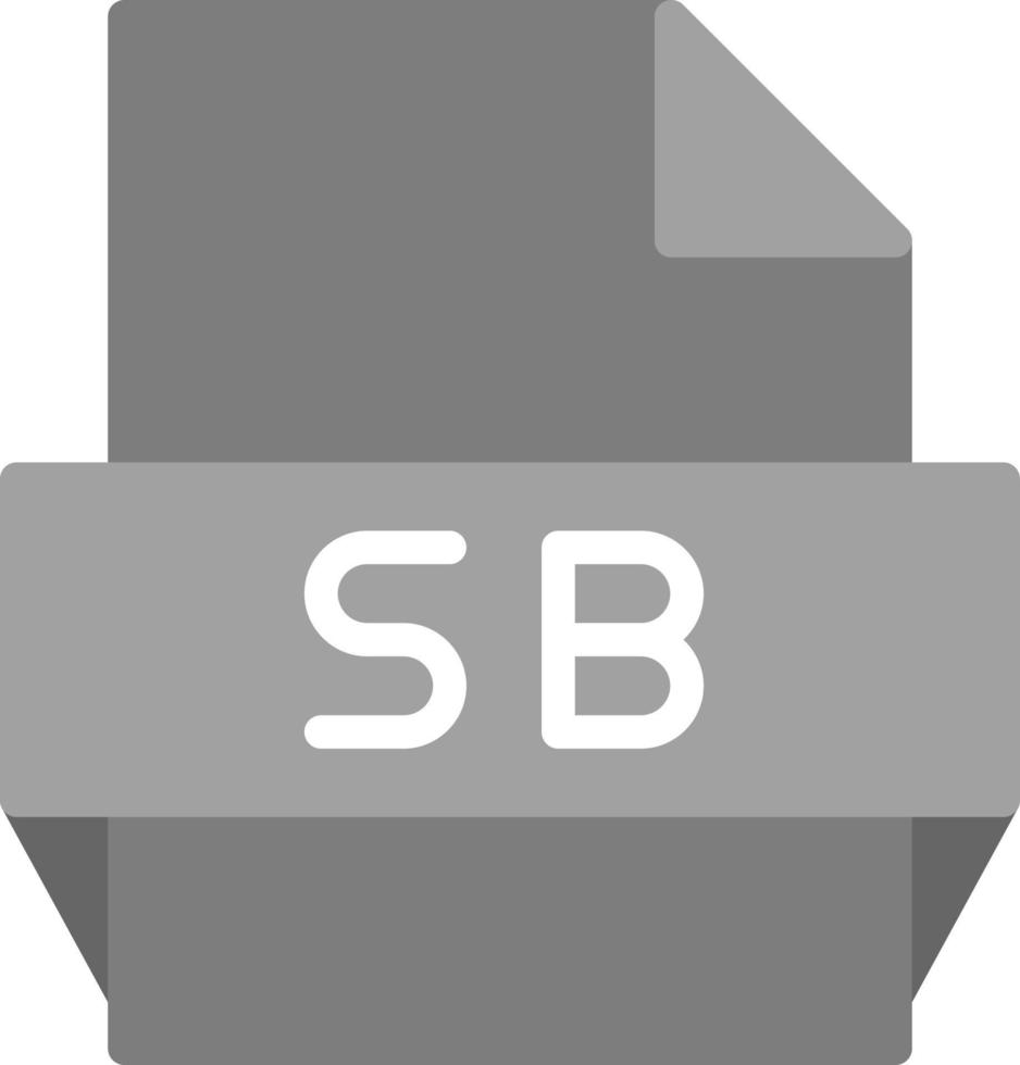 sb fil formatera ikon vektor