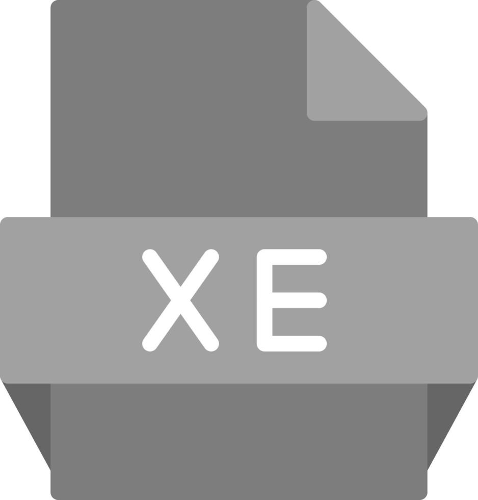 xe-Dateiformat-Symbol vektor